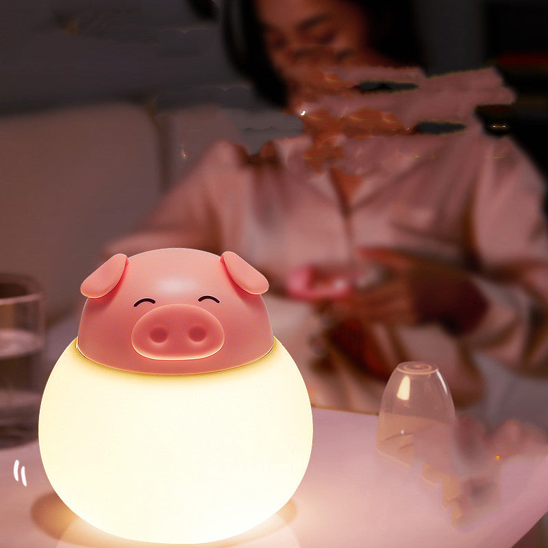 Pig Silicone Pat Lamp Bedroom