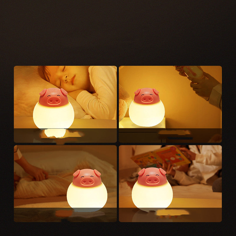 Pig Silicone Pat Lamp Bedroom
