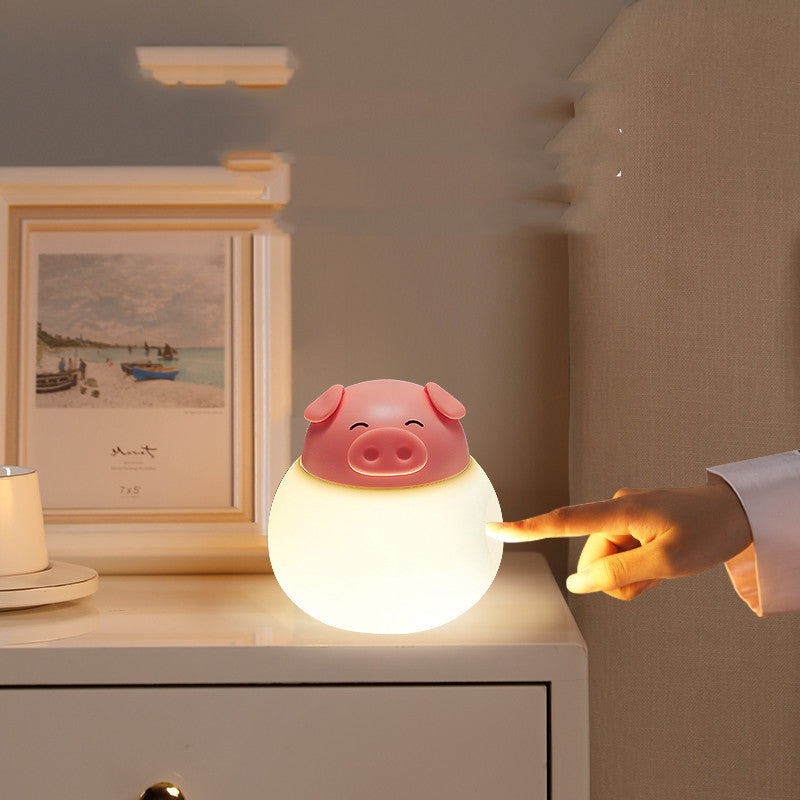 Pig Silicone Pat Lamp Bedroom